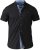 D555 Ollie Short Sleeve Shirt Black - Košulje - Muške Košulje Veliki Brojevi