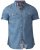 D555 Nathan Short Sleeve Shirt Blue - Košulje - Muške Košulje Veliki Brojevi