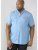 D555 Nathan Short Sleeve Shirt Blue - Košulje - Muške Košulje Veliki Brojevi