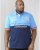 D555 Ernest Polo Blue & Navy - Polo majice - Muške Polo Majice Veliki Brojevi