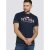 D555 Thornton Embroidery T-shirt Navy - Majice Kratkih Rukava - Muške Majice Kratkih Rukava Veliki Brojevi