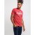 D555 Shelton T-shirt Red - Majice Kratkih Rukava - Muške Majice Kratkih Rukava Veliki Brojevi 