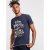 D555 Slater T-shirt Navy - Majice Kratkih Rukava - Muške Majice Kratkih Rukava Veliki Brojevi 