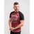D555 Evans T-shirt Burgundy - Majice Kratkih Rukava - Muške Majice Kratkih Rukava Veliki Brojevi 
