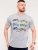 D555 Bathurst Custom Classics Motorbike Printed T-Shirt Grey - Majice Kratkih Rukava - Muške Majice Kratkih Rukava Veliki Brojevi 