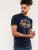 D555 Jasper Authentic Printed T-shirt Navy - Majice Kratkih Rukava - Muške Majice Kratkih Rukava Veliki Brojevi 