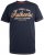D555 Jasper Authentic Printed T-shirt Navy - Majice Kratkih Rukava - Muške Majice Kratkih Rukava Veliki Brojevi 