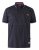 D555 Battersea Polo Shirt With Chest Embroidery Navy - Polo majice - Muške Polo Majice Veliki Brojevi