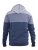 D555 Columbus Cut And Sew Panelled Zip Through Hoody Blue - Puloveri & dukserice - Muške Puloveri & dukserice veliki brojevi