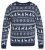 North Latitude 63144 Fjell Reindeer Knit Tamnoplava - Puloveri & dukserice - Muške Puloveri & dukserice veliki brojevi