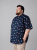 Kam Jeans 6068 Flamingo Short Sleeve Shirt Navy - Košulje - Muške Košulje Veliki Brojevi