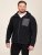 D555 Damien Micro Fleece Zip Through Hoody Crna/Siva - Puloveri & dukserice - Muške Puloveri & dukserice veliki brojevi