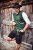 JP1880 Genuine Leather Traditional Lederhosen Shorts Black - Kratke hlače - Muške Kratke Hlače Veliki Brojevi 