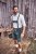 JP1880 Genuine Leather Traditional Lederhosen Shorts Green - Kratke hlače - Muške Kratke Hlače Veliki Brojevi 