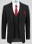 D555 Ted 4 Way Stretch Tailored Suit Jacket Crna - Odijela - Muška Odijela Veliki Brojevi
