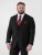 D555 Ted 4 Way Stretch Tailored Suit Jacket Crna - Odijela - Muška Odijela Veliki Brojevi