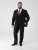 D555 Ted 4 Way Stretch Tailored Suit Jacket Crna - Odijela - Muška Odijela Veliki Brojevi