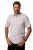 JP1880 Modern Fit Check Print Short Sleeve Shirt Grey - Košulje - Muške Košulje Veliki Brojevi