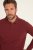 JP1880 Polo Shirt Long Sleeve Piqué Red - Polo majice - Muške Polo Majice Veliki Brojevi