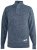 D555 Wilmington Zipper And Button Neck Sweater Blue - Puloveri & dukserice - Muške Puloveri & dukserice veliki brojevi