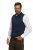 JP1880 Mottled Stretch Knit Stand-up Collar Vest Navy Blue - Jakne - Muške Jakne Veliki Brojevi
