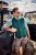 JP1880 Mottled Stretch Knit Stand-up Collar Vest Turquoise Blue - MUŠKA ODJEĆA 2XL-14XL - 