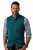 JP1880 Mottled Stretch Knit Stand-up Collar Vest Turquoise Blue - MUŠKA ODJEĆA 2XL-14XL - 
