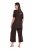 Ulla Popken 806944 Pidžama kratkih rukava Smeđa - Pidžame/Loungewear - 