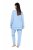 Ulla Popken 810592 Pidžama s čipkom Svijetloplava - Pidžame/Loungewear - 