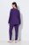 Ulla Popken 812441 Pidžama dugih rukava s čipkom Kraljevsko plava - Pidžame/Loungewear - 