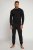 JP1880 Two-piece Pyjamas Long Sleeve and Long Trousers Black - Donje rublje & kupaće hlače - muške donje rublje veliki brojevi