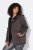 Ulla Popken 812880 Pletena flis jakna s teddy flisom Taupe - Odjeća od flisa - 