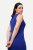 Ulla Popken 817591 Pletena haljina s V-izrezom Plava - Pletene haljine - 