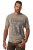 JP1880 Comfortable Fit Vintage Look T-Shirt Ash Gray - Majice Kratkih Rukava - Muške Majice Kratkih Rukava Veliki Brojevi 