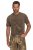 JP1880 Comfortable Fit Vintage Look T-Shirt Light Brown - Majice Kratkih Rukava - Muške Majice Kratkih Rukava Veliki Brojevi 