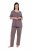 Ulla Popken 821244 Pidžama s točkicama Smeđa - Pidžame/Loungewear - 