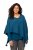 Ulla Popken Knit Pointed Hem Poncho Cerulean - Puloveri & dukserice - 