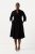 Ulla Popken 823290 Midi haljina s V-izrezom Crna - Midi haljine - Ženske midi haljine plus size