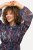 Ulla Popken 824976 Uzorkovana haljina Tamnoplava - Midi haljine - Ženske midi haljine plus size