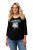 Ulla Popken Horticultural Graphic Floral Tee Black - Tiskana majica za žene - 