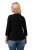 Ulla Popken Horticultural Graphic Floral Tee Black - Tiskana majica za žene - 