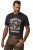 JP1880 Bavarian Design Vintage Looking T-Shirt Navy Blue - Majice Kratkih Rukava - Muške Majice Kratkih Rukava Veliki Brojevi 
