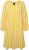 Ulla Popken 827653 Prugasta haljina Žuta - Midi haljine - Ženske midi haljine plus size