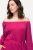 Ulla Popken 827740 Haljina od jerseya s 3/4 rukavima Ružičasta - Midi haljine - Ženske midi haljine plus size