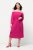Ulla Popken 827740 Haljina od jerseya s 3/4 rukavima Ružičasta - Midi haljine - Ženske midi haljine plus size