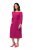 Ulla Popken 827740 Haljina od jerseya s 3/4 rukavima Ružičasta - Midi haljine - Ženske midi haljine plus size