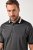 JAY-PI Quickdry Two-Tone Golf Poloshirt Black - Polo majice - Muške Polo Majice Veliki Brojevi