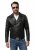 JP1880 830586 Biker jakna od janjeće nape Crna - Jakne - Muške Jakne Veliki Brojevi