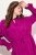 Ulla Popken 830615 Haljina dugih rukava s volanima Lila - Midi haljine - Ženske midi haljine plus size