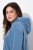 Ulla Popken 834536 Sportska haljina s kapuljačom Denim plava - Haljine od trenirke - 